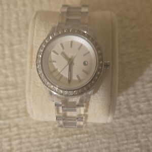 Fossil Women's Silver Watch with Crystal Details